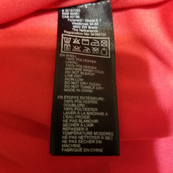 Forever21 red ruffles dress - Picture 7 of 7